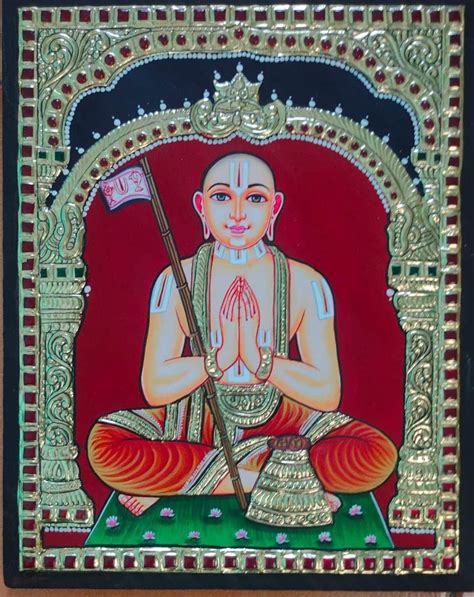 Raghavendra Swami Tanjore Painting 10 X 8 International Indian