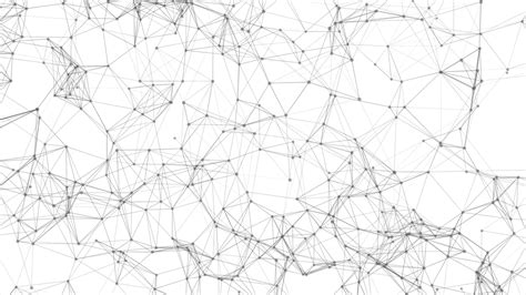 Abstract White Plexus Background With Connecting Dots And Lines