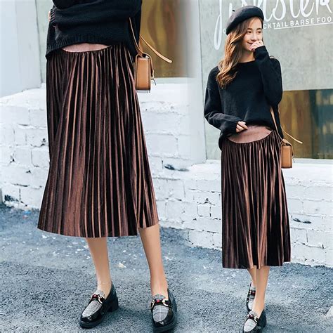 Bonjean New Autumn Winter Maternity Skirts Fashion Care Belly A Line