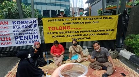 Tuntut Pengembalian Dana Nasabah Asuransi Prudential Demo Menginap