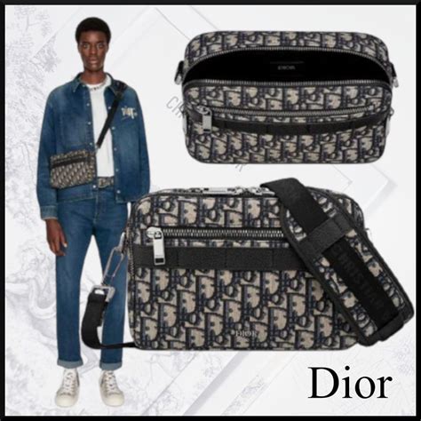 Luxury Handbags Christian Dior Calf Skin Messenger Bag Jacquard