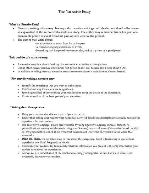 Source citations, examples, format for apa format, and indent dialogue format. 003 Personal Narrative Essay Outline Writings And Essays ...
