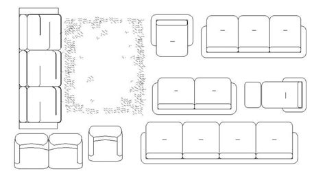 Creative Sofa Set Elevation Blocks Cad Drawing Details Dwg File Cadbull