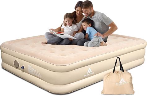 Deeprblu Queen Air Mattress With Built In Pump Battery