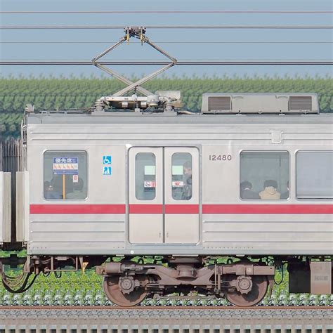 東武10080型モハ12480の側面写真｜railfilejp｜鉄道車両サイドビューの図鑑