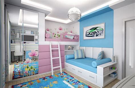 Оформление детской комнаты для двух детей 80 фото