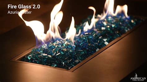 1 2 Azuria Blue Luster Fire Glass 2 0 Youtube