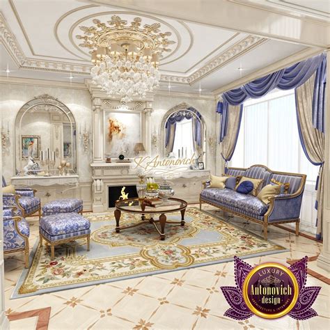 Living Room In Classic Style Beautiful Houses Interior Luxury
