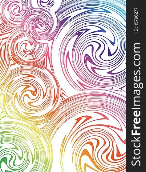 Swirling Hand Drawn Of Various Colors Vector Free Stock Images