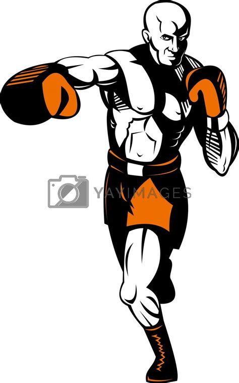 Boxer Punching By Patrimonio Vectors And Illustrations Free Download