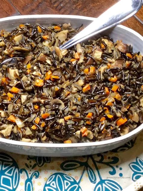 Wild Rice With Mushrooms Recipe Great Eight Friends
