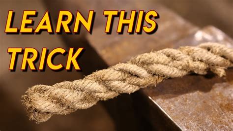 How To Back Splice A Rope Youtube