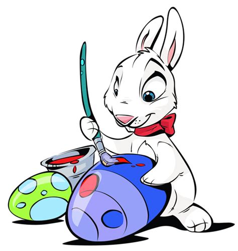 Easter Bunny Painting Eggs Transparent Png Clipart Gallery