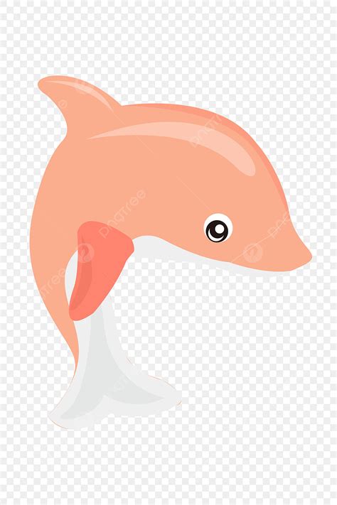 Happy Dolphin Clipart Transparent Background Pink Happy Dolphin