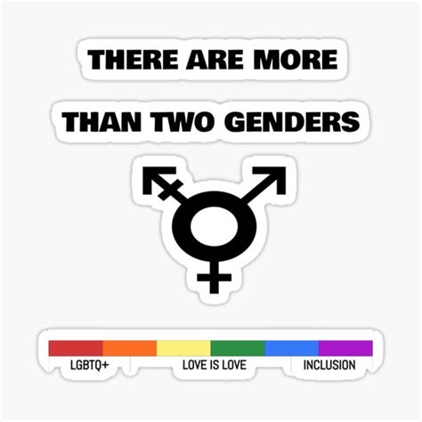 There Are More Than Two Genders Symbol Desing Sticker For Sale By