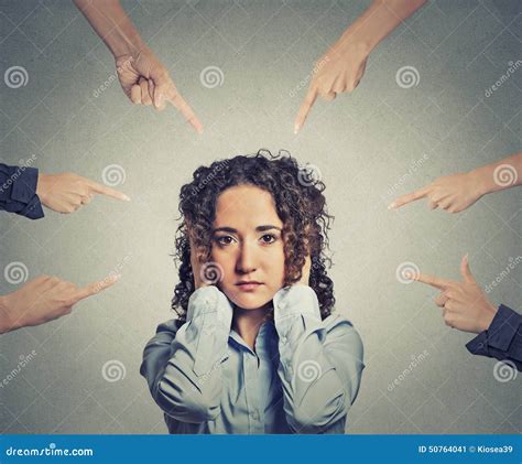 Concept Of Accusation Guilty Person Shame Concept Hand Pointing With