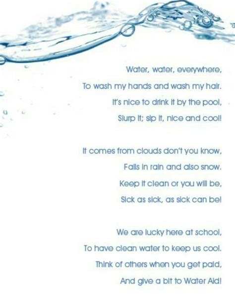 Easy Poem On Water Pollution