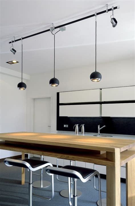 Some of the most reviewed products in track lighting are the hampton bay 10 ft. Advanced Track Pendant Light-Eye Chrome | Modern track ...