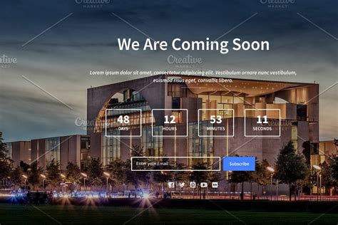 Building Coming Soon Page Template Coming Soon Page Coming Soon