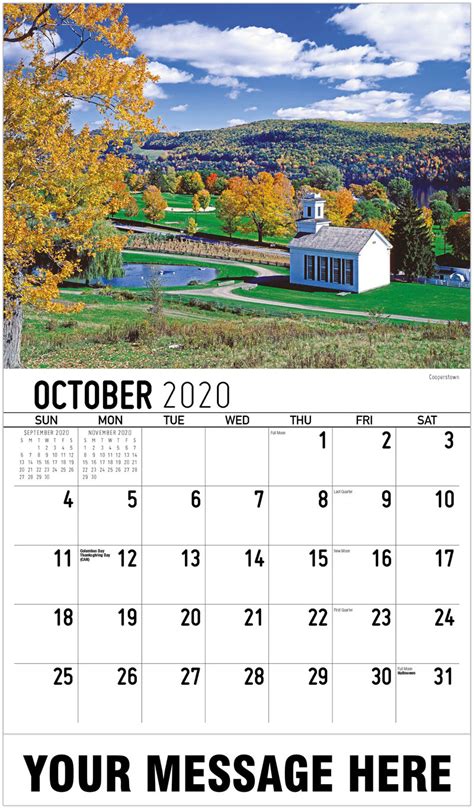 2020 Advertising Calendar New York State Scenic Calendar