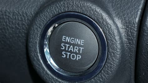 Push Start Car Engine.pressing Start Stock Footage Video (100% Royalty 
