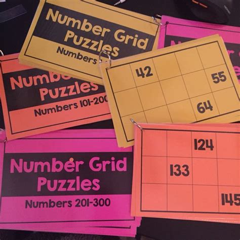 Number Grid Puzzles For Number Sense Grid Puzzles Number Grid Grid