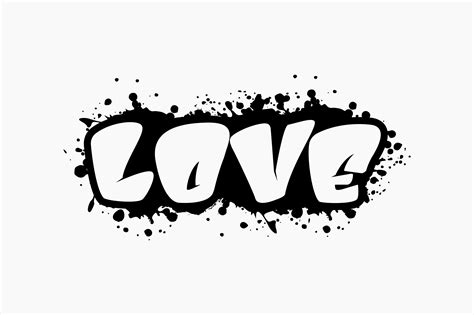 Love Graffiti Graphic By Berridesign · Creative Fabrica