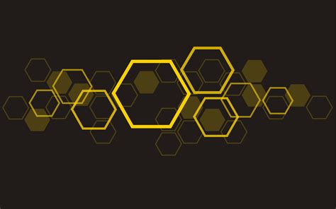 The Shape Of Hexagon Concept Design Abstract Technology Background