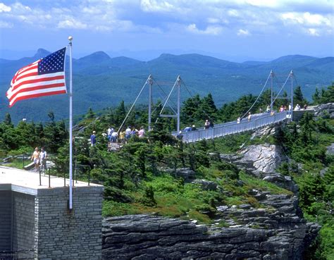 Grandfather Mountain The Mile High Swinging Bridge Grandfather Mountain Grandfather Mountain