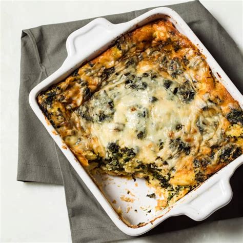 Breakfast Strata With Spinach And Gruyère Americas Test Kitchen Recipe