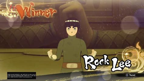 Naruto Shippuden Ultimate Ninja Storm 4 Memory Fragment Rock Lee Vs