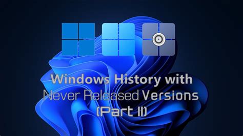 Windows History With Never Released Versions Future Part 1 Youtube