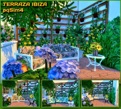 Sims 4 Terraza Ibiza Estilo Mediterráneo