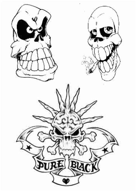 Demon Skull Tattoo Drawings Best Tattoo Ideas