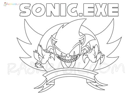 Coloring Sonic Exe Dark Supersonic Colors Sketch Coloring Page