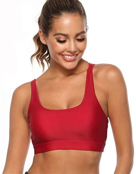 Women Activewear Strappy Padded Workout Yoga Tops Bra Wf Shopping