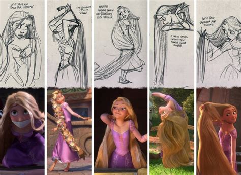 Glenn Keane S Concept Art Of Rapunzel S Hair Disney Princess Photo My