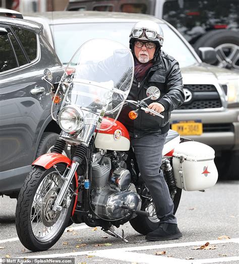 Billy Joel Looks Biker Ready During A Ride On A Vintage Harley Davidson
