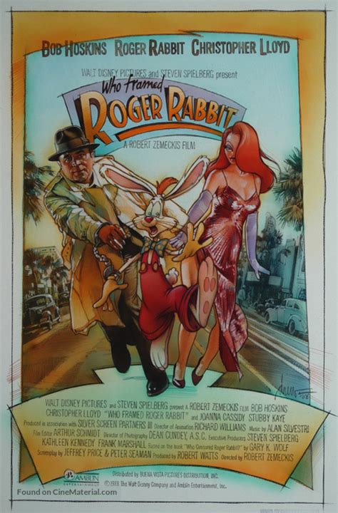 Who Framed Roger Rabbit 1988 Movie Poster