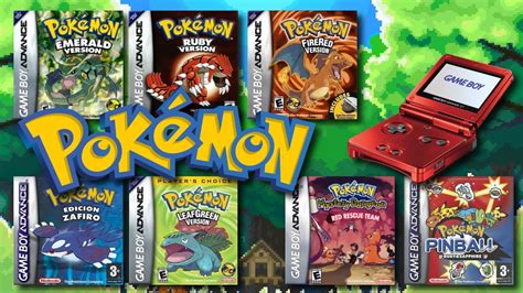 Todos Los Juegos De Pokémon Para Gameboy Advance Youtube