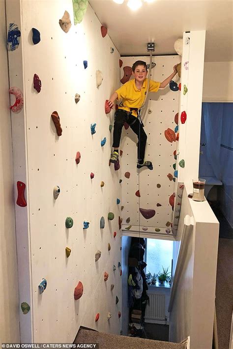 Savvy Father Creates Incredible Diy Climbing Wall For His