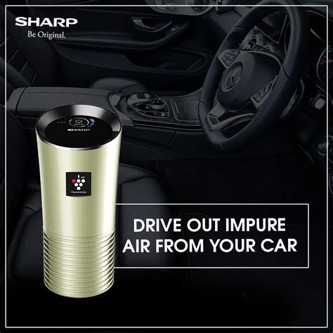 Sharp air purifier and air sterilizer. Enjoy fresh, natural, and clean air even while driving ...