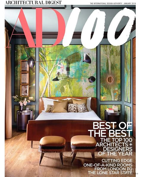 Cover Of Architectural Digest January 2019 Id50913 Magazines