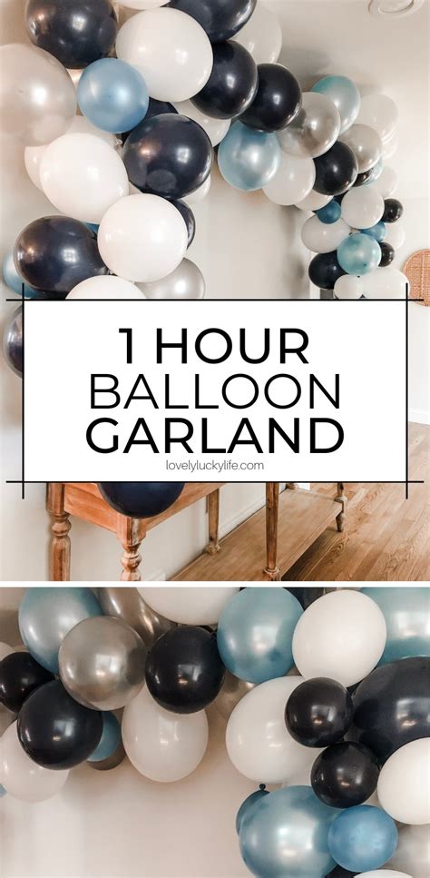 How To Make A Seriously Easy Balloon Garland Easy Party Decorations