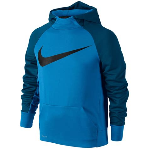 Nike Boys Sportswear Hoodie Photo Blue