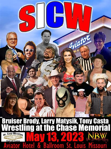 Huge Sicw Bruiser Brody Larry Matysik And Tony Casta Wrestling At The