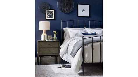 Purchase your next bedroom nightstands at the best price with help from accuweather. Mason Bed | Crate and Barrel in 2020 | Bed linens luxury ...