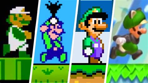 Evolution Of Luigi In Super Mario 2d Games 1985 2019 Youtube