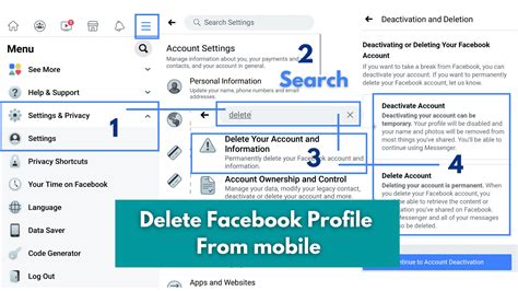 How To Delete Facebook Page And Profile From Mobile And Desktop