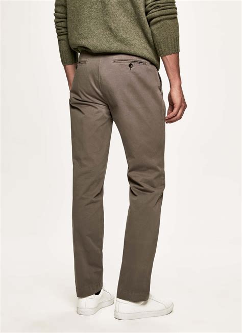 Tailored Fit Cotton Chino Trousers Chino Trousers Cotton Chinos